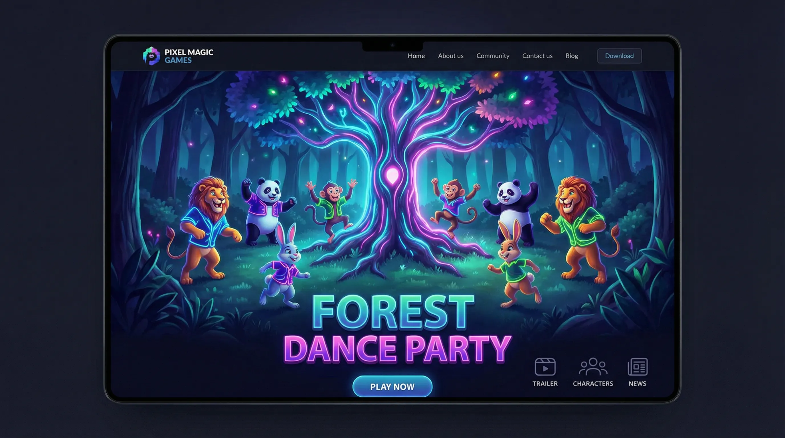 PG娱乐森林舞会游戏奇幻森林场景